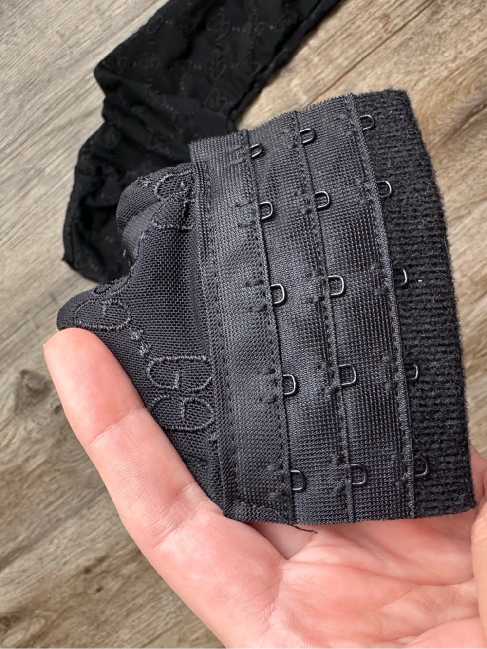 Gucci Black Sheer GG Logo Bodysuit - Picture 6 of 6